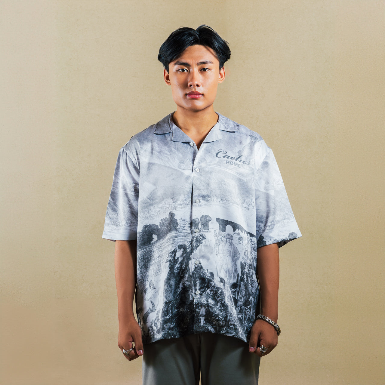 GIANT'S SKETCH SWISS SATIN SHIRT