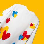 HEARTS WHITE T-SHIRT