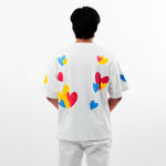 HEARTS WHITE T-SHIRT