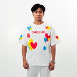 HEARTS WHITE T-SHIRT