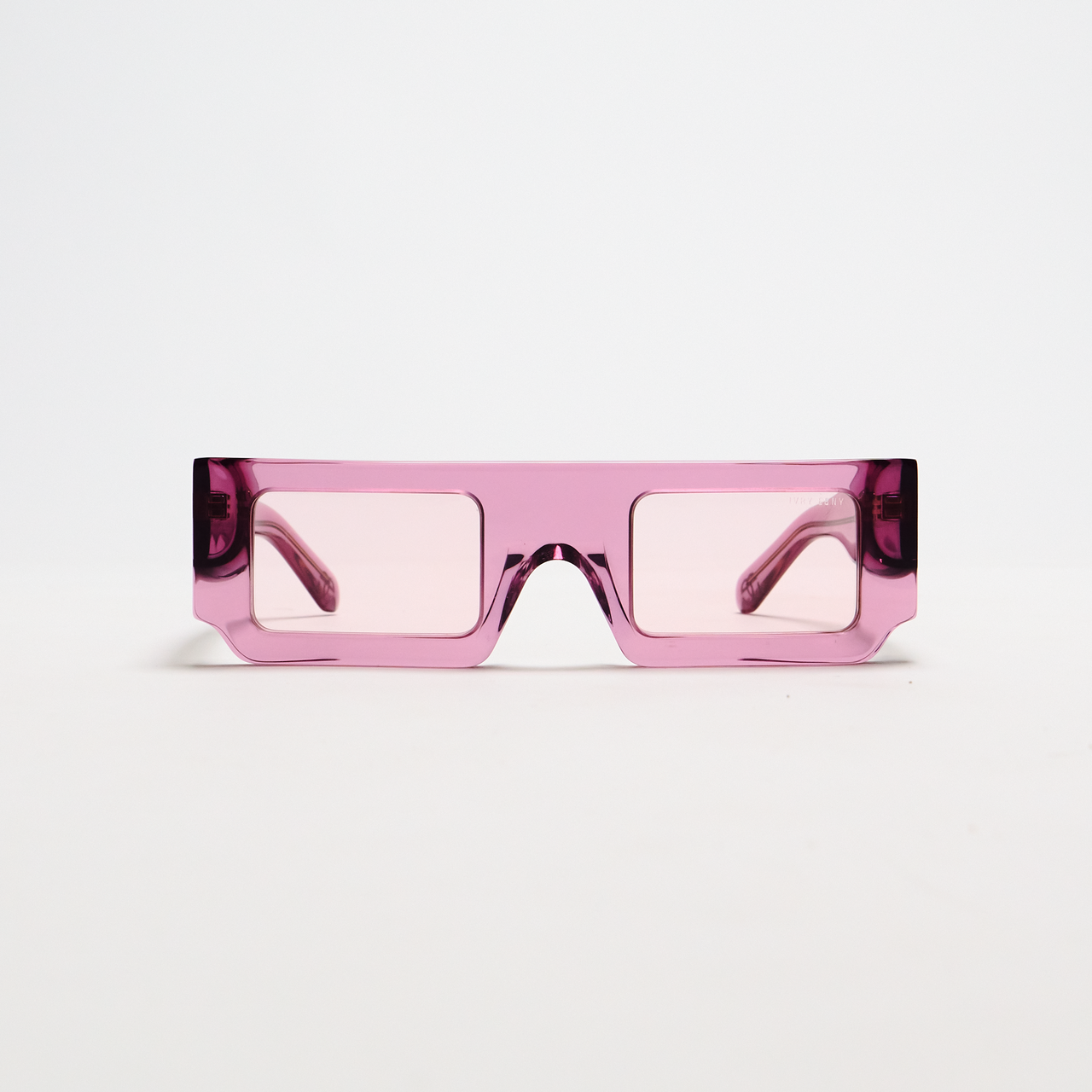 Hot Pink Rectangle Box Sunglasses