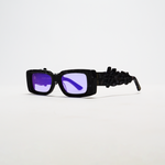 Purple Leopard Dollar Sunglasses