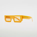 Summer Orange Rectangle Box Sunglasses