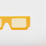 Summer Orange Rectangle Box Sunglasses