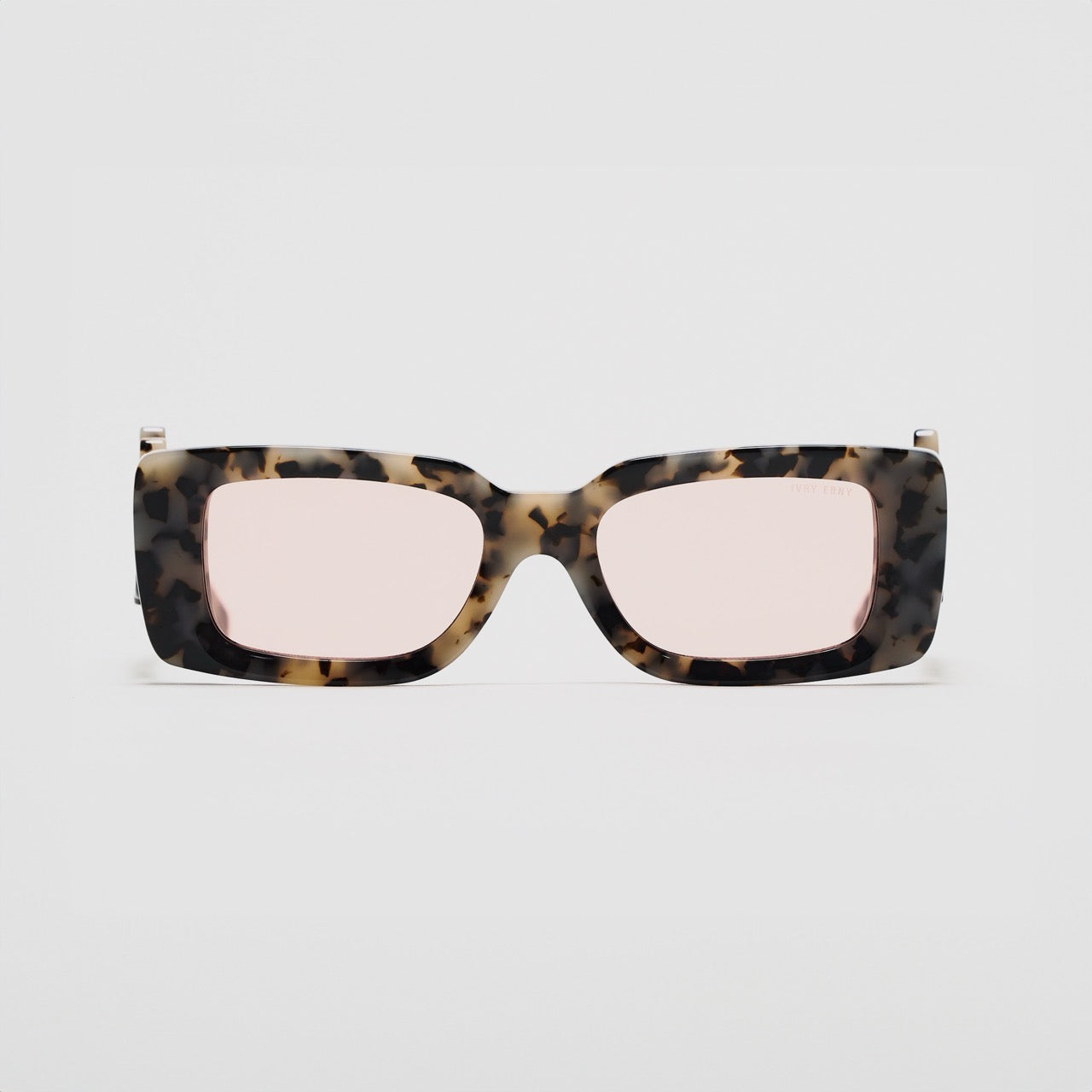 White Leopard Dollar Sunglasses