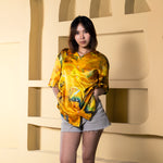 YELLOW GLOW SWISS SATIN SHIRT